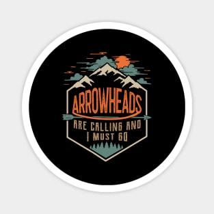 Funny Arrowhead Collecting Vintage Look Gifts Magnet